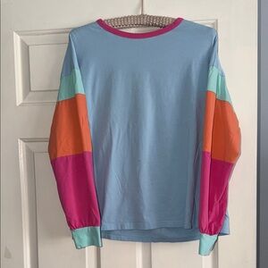 Colorblock Long Sleeve Shirt